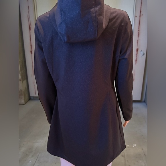 Free Country Women's Hooded Black Lined Jacket Size Medium Soft Shell - Picture 3 of 17